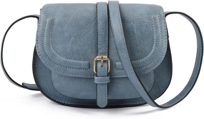 Crossbody Bags for Women Small Over the Shoulder Saddle Purses and Boho Cross body Handbags,Vegan Leather