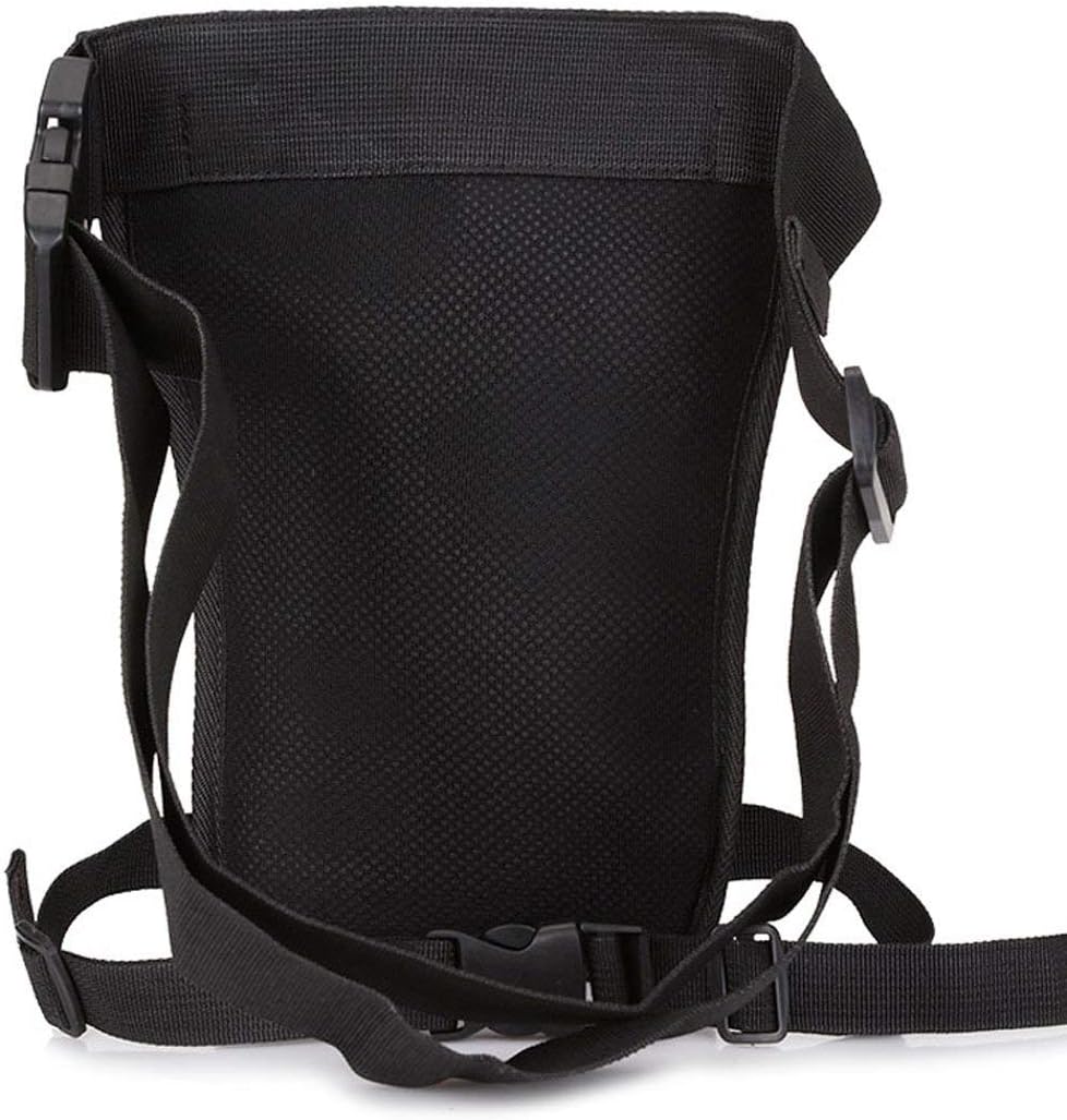 Motorcycle Drop Leg Bag Nylon Waist Pack for Men Women Travel Hiking Tactical Cycling Bike Ride Riding Crossbody Shoulder Fanny Pouch