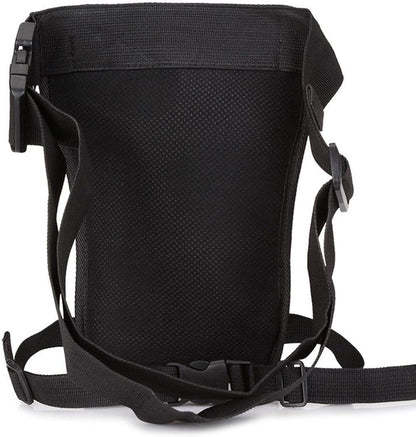 Motorcycle Drop Leg Bag Nylon Waist Pack for Men Women Travel Hiking Tactical Cycling Bike Ride Riding Crossbody Shoulder Fanny Pouch