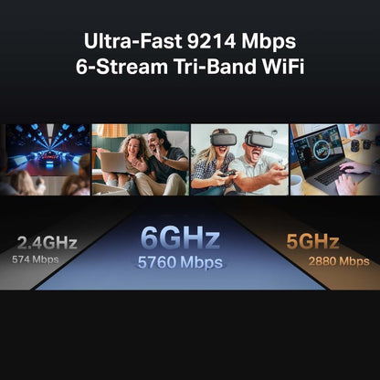 TP-Link Dual-Band BE3600 Wi-Fi 7 Router (Archer BE230) - 4-Stream 3.6 Gbps, 2×2.5G + 3×1G Ports, USB 3.0, 2.0 GHz Quad Core, 6 Antennas, VPN Clients & Server, EasyMesh, HomeShield, MLO, Private IOT