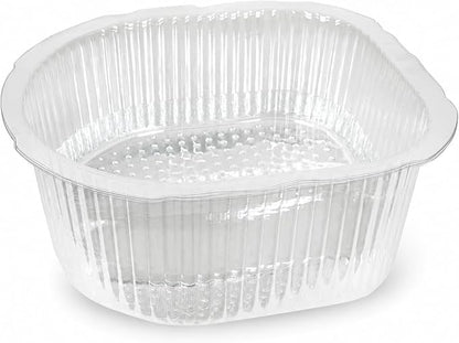 ForPro 100ct Universal Pedi Bath Liners, Clear, Disposable