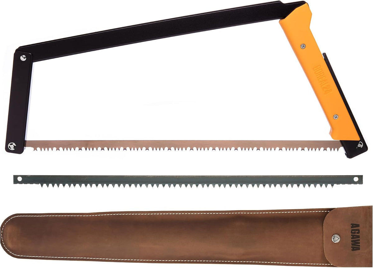 AGAWA BOREAL21 Tripper Kit, 21" Folding Saw, Dual Blades, Nylon Case, Green