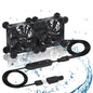 Dual 80mm USB Cooling Fan with 10-Speed Controller 5V and 12V Power Low Noise Waterproof Component Cooling - PuriLite