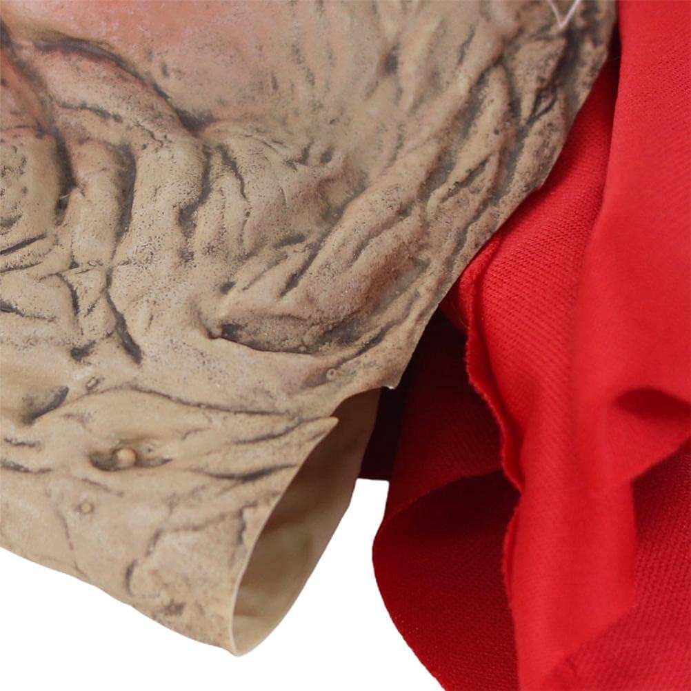 Old Woman Mask, Halloween Horror Headgear Old Lady Face Cover Latex Head Wear for Halloween Party Cosplay Props