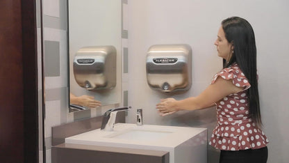 XLERATOR XL-SB Automatic High Speed Hand Dryer with Stainless steel Cover and 1.1 Noise Reduction Nozzle, 12.5 A, 110/120 V