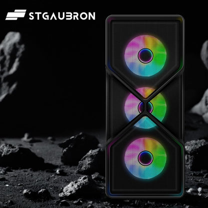 STGAubron Gaming PC Computer Desktop, GeForce RTX 2060 Super, Intel Core i7 8th up to 4.1GHz, 16G DDR4, 1T SSD, 600M WiFi, BT 5.0, RGB Fan x6, Windows 11 Home
