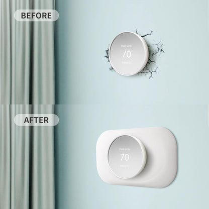 Petrichor Nest Thermostat Wall Plate - Compatible with Google Nest Thermostat 2020 - Nest Thermostat Trim Kit, Nest Thermostat Wall Plate Cover Accessory Easy Installation - Snow