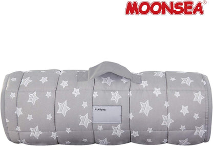 Toddler Nap Mat with Pillow and Fleece Minky Blanket, Kids Sleeping Bag Lightweight and Soft Perfect for Kids Preschool, Daycare, Travel Sleeping Bag Boys and Girls, Fit Standard Cot