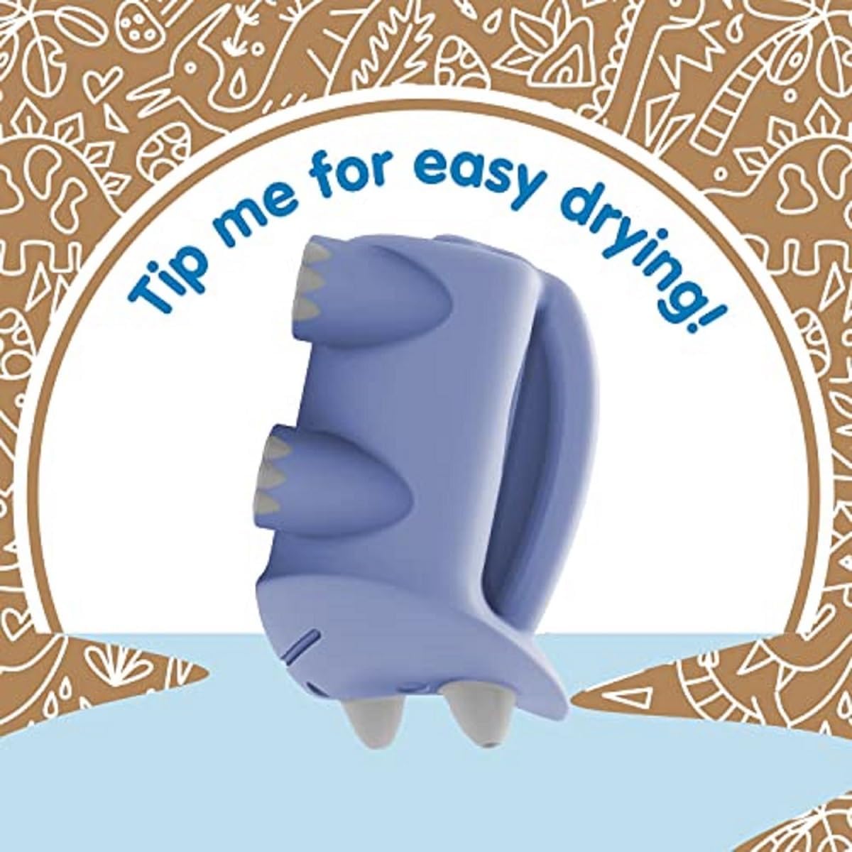Dr. Brown’s CleanUp Pour & Roar Watering Can, Baby Bath Essentials Kids Toy, BPA Free, Certified Plastic Neutral, 6m+