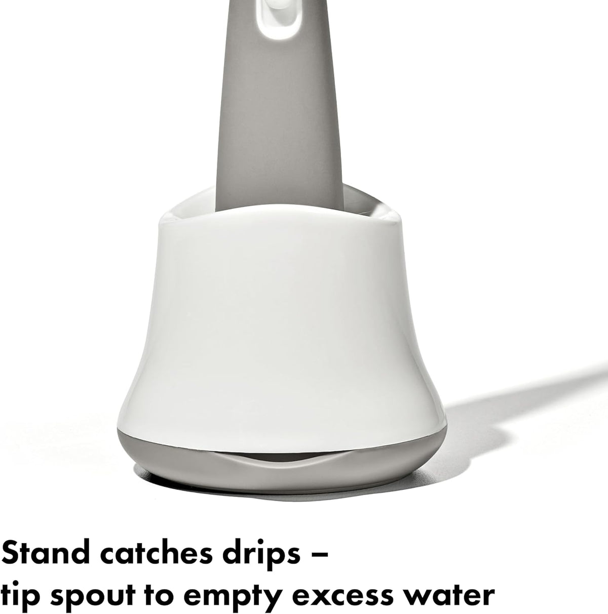 Oxo Tot Bottle Brush with Nipple Cleaner and Stand, Gray