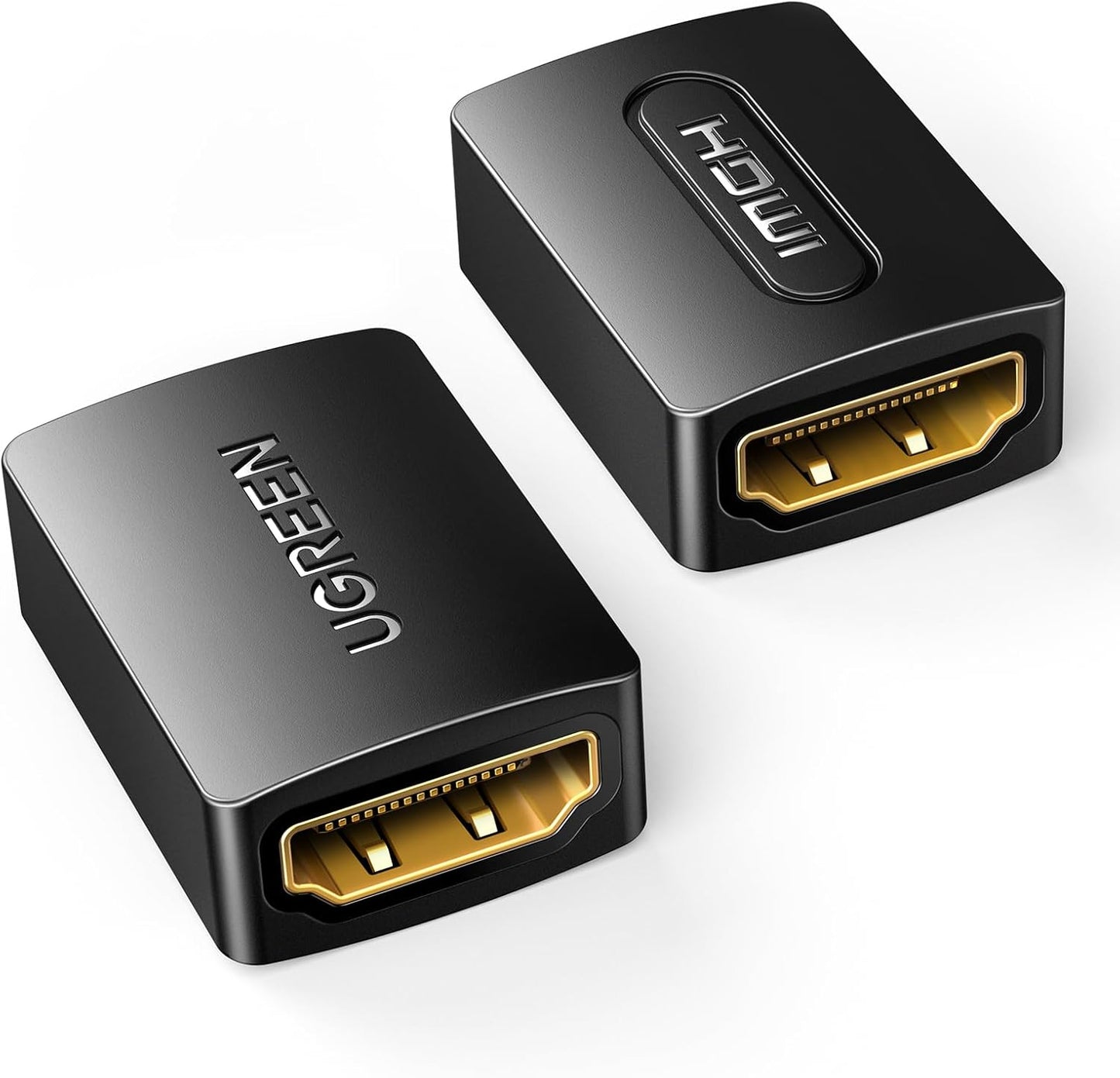 UGREEN HDMI Coupler 2 Pack 4K 60Hz HDMI 2.0 Adapter Female to Female HDMI Connector 3D 4K HDMI Extender Compatible with HDTV Switch Xbox One PlayStation PS4 Laptop PC