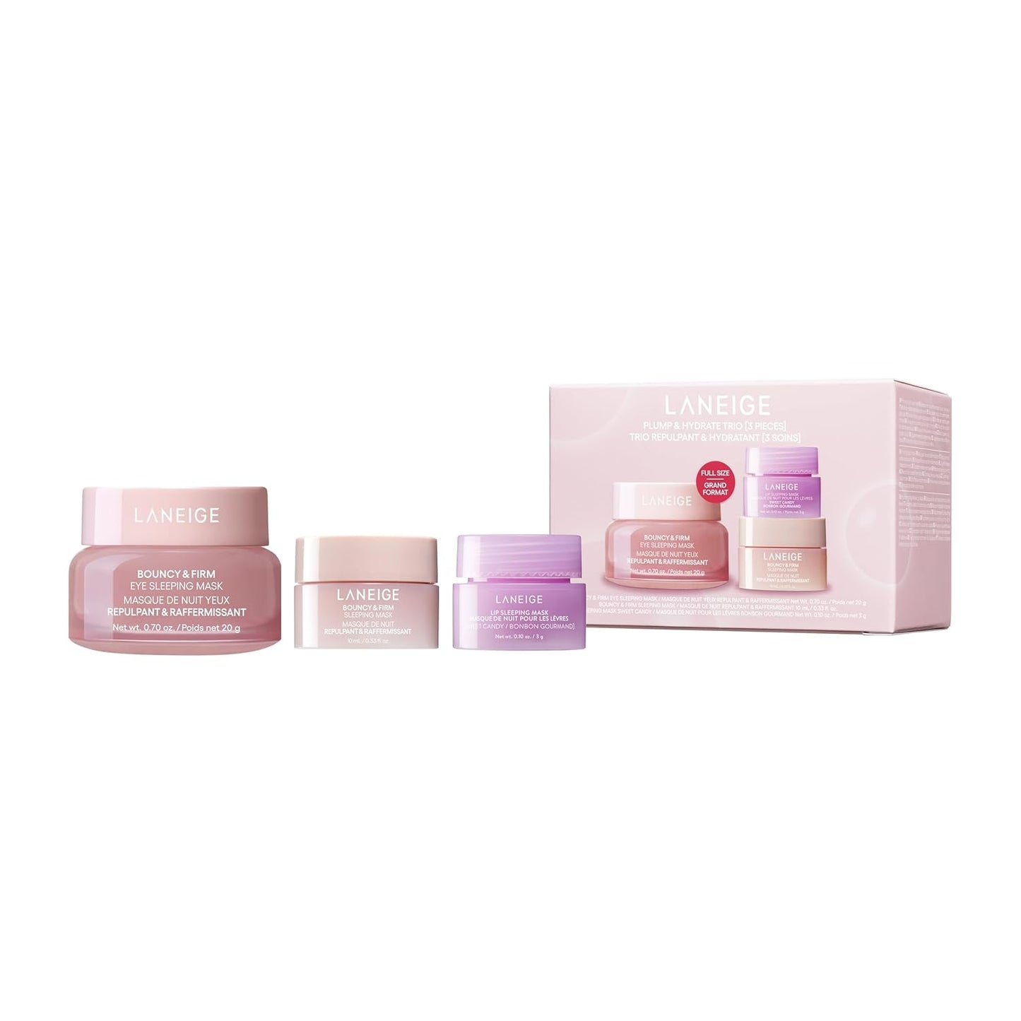 LANEIGE Bouncy and Firm Sleeping Mask: Revitalize, Smooth, Peony & Collagen Complex, Barrier-Boosting Hydration