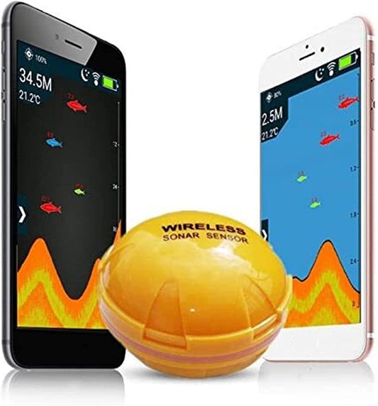 Fish Finder for Smart Mobile Phone Sonar Fish Finder Depth Fish Detect Compatible with iOS and Android Smart Sonar for Kayaks Boats Fishing Enthusiast