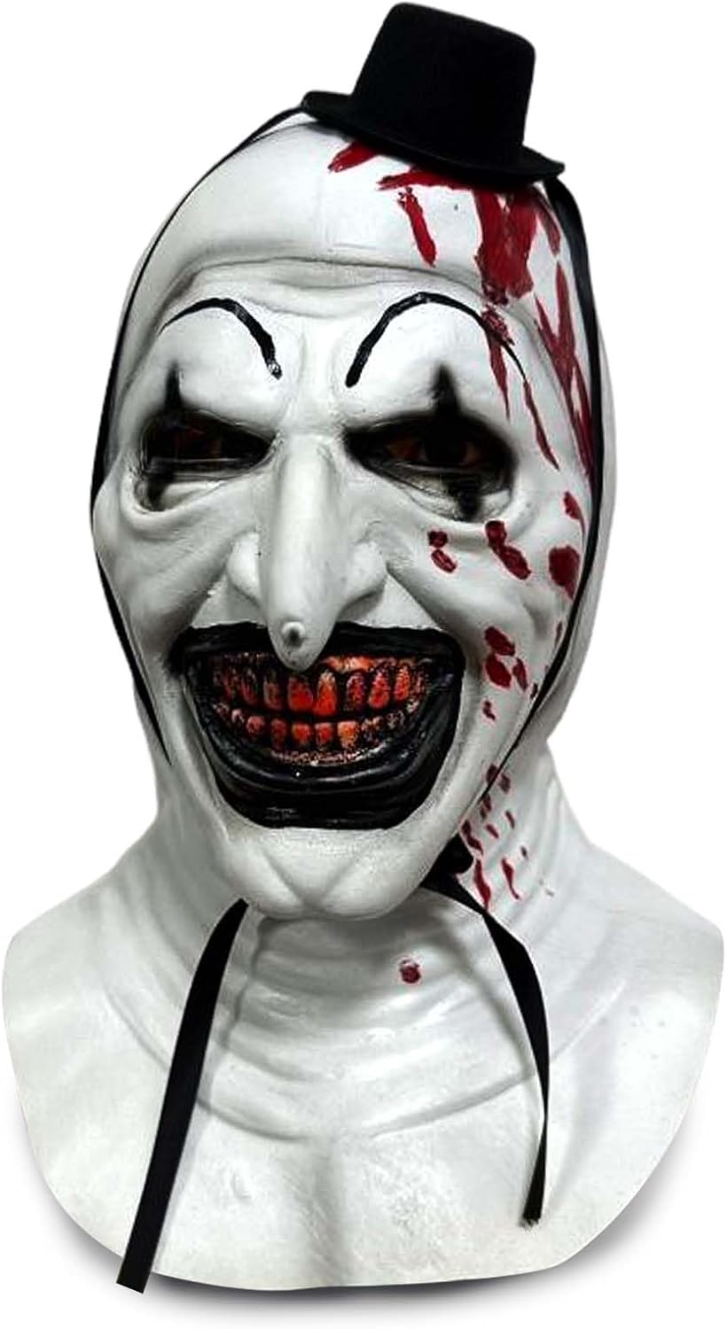 Adult Terrifier Mask Art the Clown Costume Mask Scary Halloween Killer Clown Headgear Cosplay Costume Props