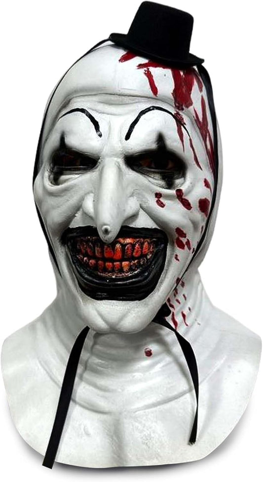 Adult Terrifier Mask Art the Clown Costume Mask Scary Halloween Killer Clown Headgear Cosplay Costume Props