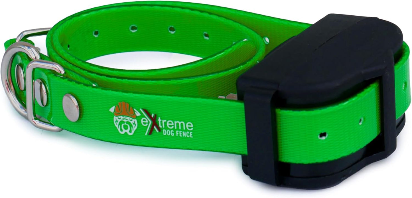 Orange Heavy-Duty 3/4" Waterproof and Odor Proof TPU Replacement Dog Collar Strap for Bark, Shock, Training and Electric Dog Fence Receiver Collars