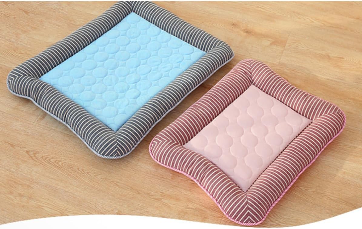 PET Cooling Mat Self Cooling Non Slip Fabric Blue Summer Bed