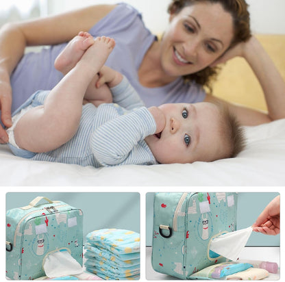 Abaodam 2pcs Diaper Storage Bag Reusable Pouch for Supplies Portable Container for Nursery Bag