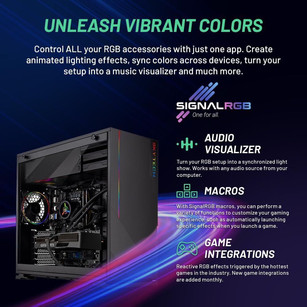 Skytech Shadow Gaming PC Desktop, Ryzen 5 5600 3.5 Ghz (4.4GHz Turbo Boost), AMD RX 6600 8GB GDDR6, 1TB SSD, 16GB DDR4 RAM 3200, 650W Gold PSU, Wi-Fi, Win 11 Home