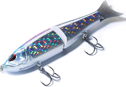Bassdash SwimShad Glide Baits Jointed Swimbait Bass Pike Salmon Trout Muskie Fishing Lure