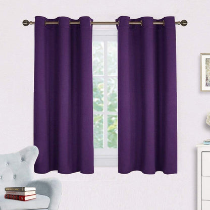 NICETOWN Blackout Curtains 2 Panels for Bedroom- Thermal Insulated Grommet Blackout Curtains 63 Inches Long for Living Room/Kitchen Rideaux occultants (2 Panels, W42 x L63 -Inch,Grey)