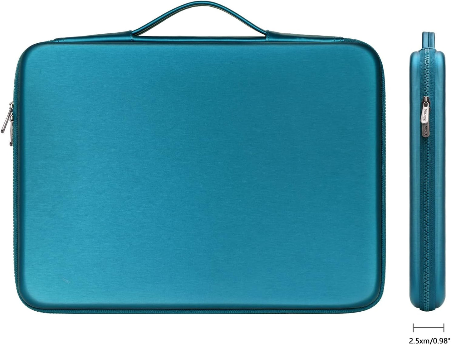 DOMISO 15.6 inch Laptop Sleeve with Handle Protective Shockproof Waterproof EVA Case for 15.6" Yoga 720 IdeaPad 310 320 ThinkPad T570/Legion 5 Gen 6/HP Envy 15/15.6" Notebooks, Dark Blue