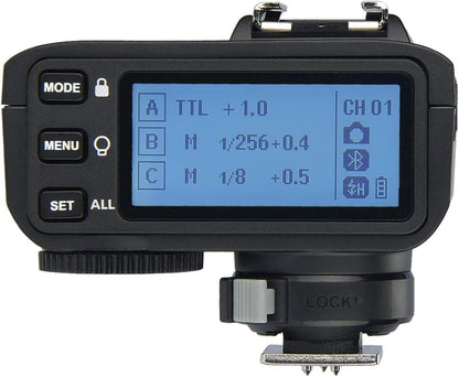 Godox 2pcs TT600 HSS 1/8000S 2.4G Wireless GN60 Flash Speedlite Built in Godox X System Receiver with X2T-C Trigger Transmitter Compatible Canon Camera