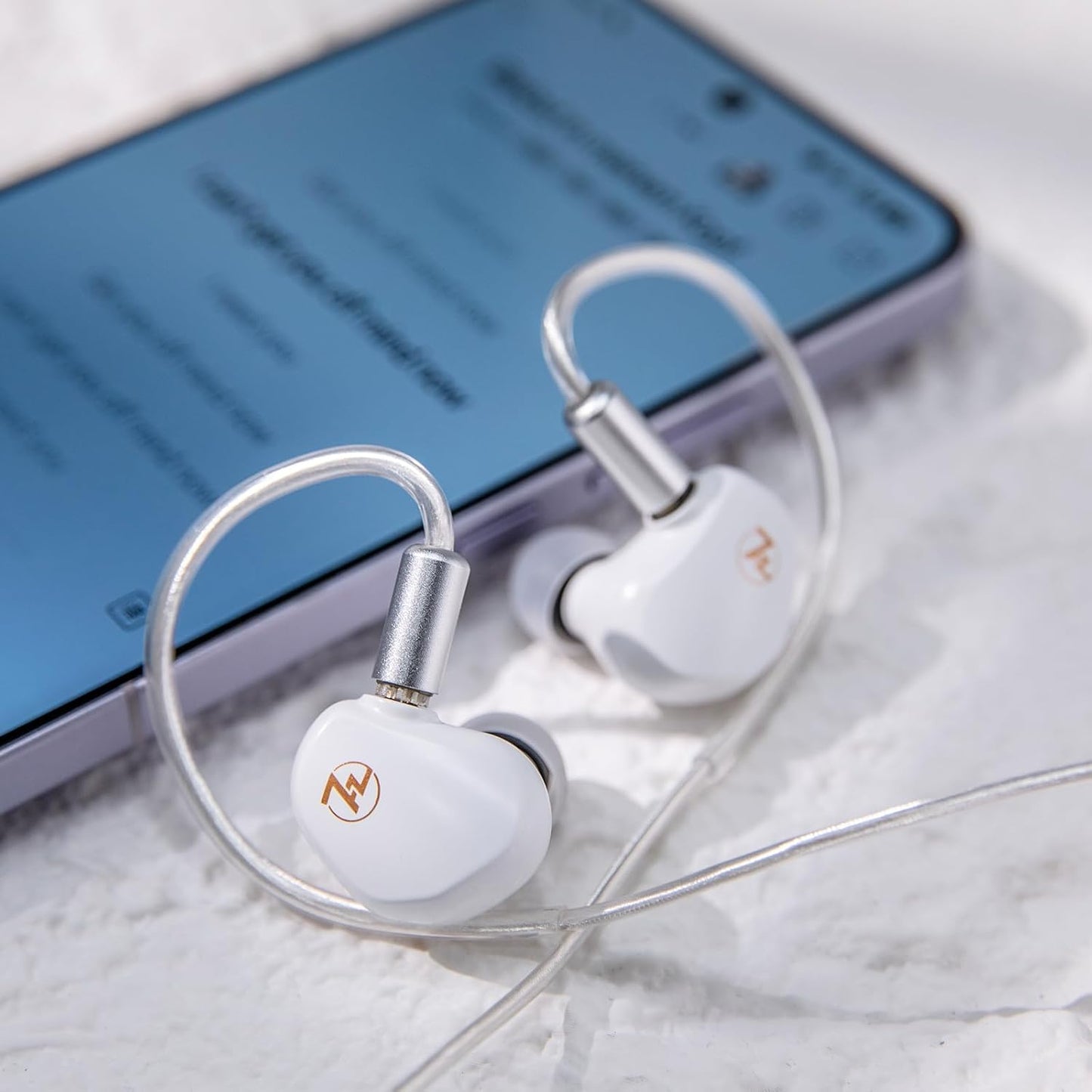 Linsoul 7HZ G1 in-Ear Monitor, 10mm DLC Diaphragm Dynamic Driver IEM Earphone, Wired Gaming Earbuds with Detachable OFC Silver-Plated Cable for Musician Audiophile (3.5mm No Mic, Black)