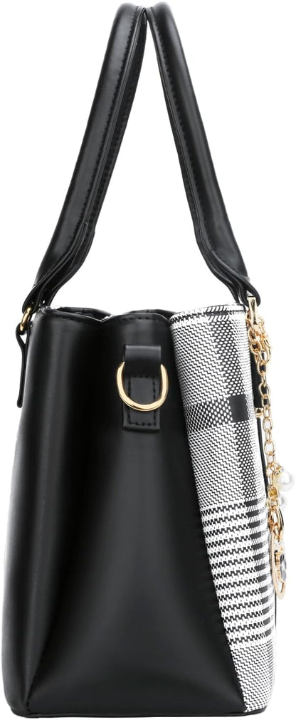 KKXIU Trendy Tote Bag for Women Lightweight Oxford Big Capacity Shoulder Purses and Handbags