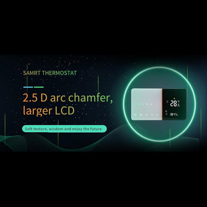 Smart Thermostat, LCD Display Programmable Temperature Controller for Water Floor Heating, Digital Intelligent Wall Thermostat with Timer Working Mode