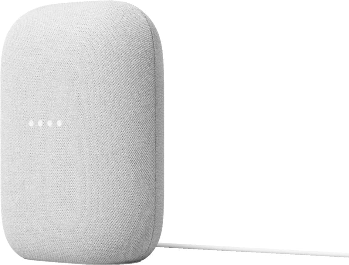 Google Voice Bluetooth Speaker - Wireless Music Streaming, Powerful Sound, Built-in Assistant, Wi-Fi and Bluetooth Connection, Smart Home Control, Stereo Pairing (Charcoal)