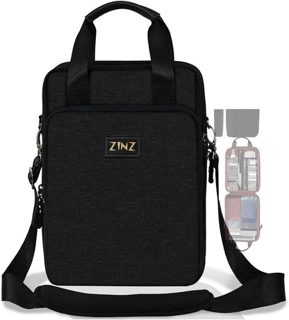 ZINZ Slim & Expandable Case 12.9 13 inch Travel Laptop Shoulder Bag for MacBook Air 13" M3/M2/M1, MacBook Pro 13" M2/M1, iPad Pro 12.9"/13"/11", iPad Air 13",L01G03 - PuriLite