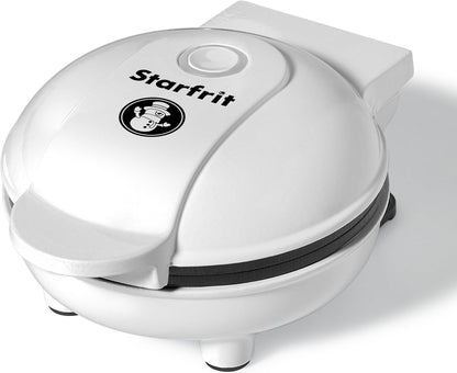 Starfrit 4-Inch Non-Stick Mini Waffle Maker – Snowman Shape - Compact - Easy to Clean - 350W