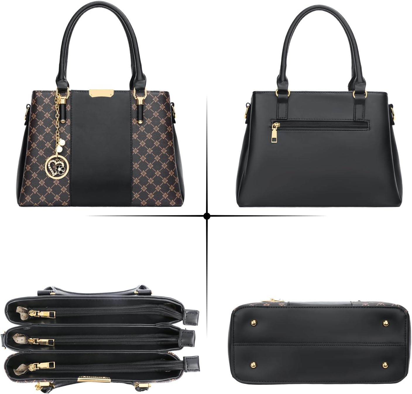 KKXIU Trendy Tote Bag for Women Lightweight Oxford Big Capacity Shoulder Purses and Handbags