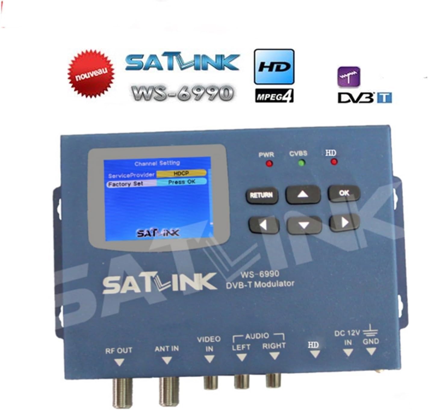 WS-6990 1080p Terrestrial 1 Route DVB-T DVB-C ISDBT ISDB-T Modulator H.264 WS6990 Digital Finder Meter Vs ST-6503