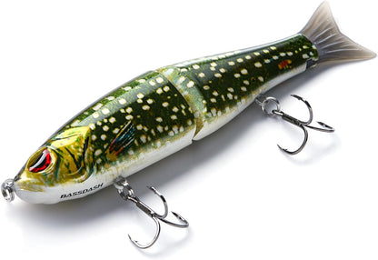 Bassdash SwimShad Glide Baits Jointed Swimbait Bass Pike Salmon Trout Muskie Fishing Lure
