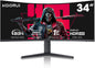 KOORUI 34-inch Ultrawide Curved WQHD 3440×1440 Gaming Monitor, 165Hz 144Hz Curved 1000R- PIP/PBP, 1ms(MPRT) with DisplayHDR 400, DCI-P3 90% Color Gamut, AdaptiveSync, HDMI/DisplayPort, 34E6UC - PuriLite