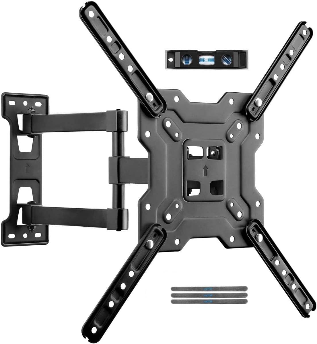 Suptek Adjustable TV Wall Mount Swivel and Tilt TV Arm Bracket for Most 32-55 inch LED, LCD Monitor and Plasma TVs up to 70lbs VESA up to 400x400mm (MAFD-L400)