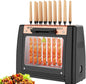 Electric Barbecue Grill, 1200W Smokeless Vertical Grill with Automatic Rotating Skewers, Ideal for Kebabs and Roasts, Easy to Clean