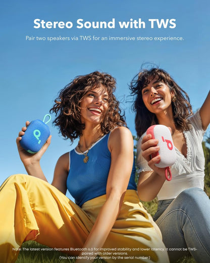 Anker soundcore Select 4 Go Portable Bluetooth Speaker, 20H Playtime Ultra-Portable, IP67 Waterproof and Dustproof, Floatable, Custom EQ, Wireless Stereo Pairing, for Home and Outdoor (Blue)