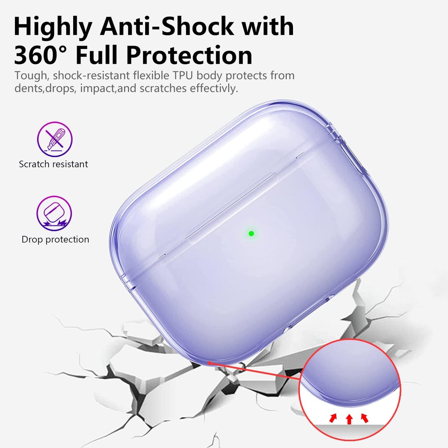 Aircawin for Airpods 4 Case Cover,Shockproof Case for Airpods 4th Generation Case Cover 2024,Premium Silicon Case with Keychain and Cleaing Pen for Airpods 4 Gen, Wireless Earphone Accessories-Blue