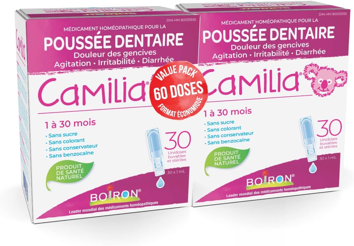 Boiron Camilia Baby Teething Relief Medicine, 30 Count (Pack of 1)