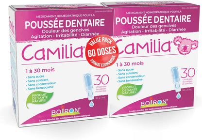 Boiron Camilia Baby Teething Relief Medicine, 30 Count (Pack of 1)