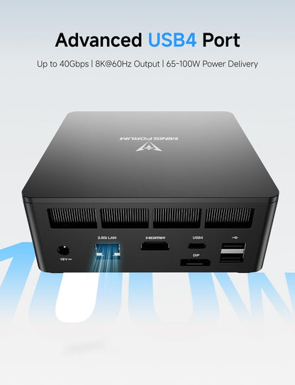 MINISFORUM UM760 Slim Mini PC AMD Ryzen 5 7640HS(6C/12T, up to 4.3GHz) 16GB RAM 1TB SSD Micro Computer, HDMI(4K), DP(4K),USB4(8K) Triple Video Output, AMD Radeon 760M Graphics 2.5G LAN Small PC