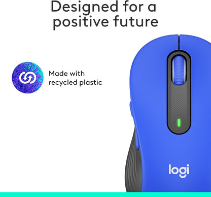 Logitech Signature M650 L Full Size Wireless Mouse - For Large Sized Hands, 2-Year Battery, Silent Clicks, Customizable Side Buttons, Bluetooth, for PC/Mac/Multi-Device/Chromebook - Black