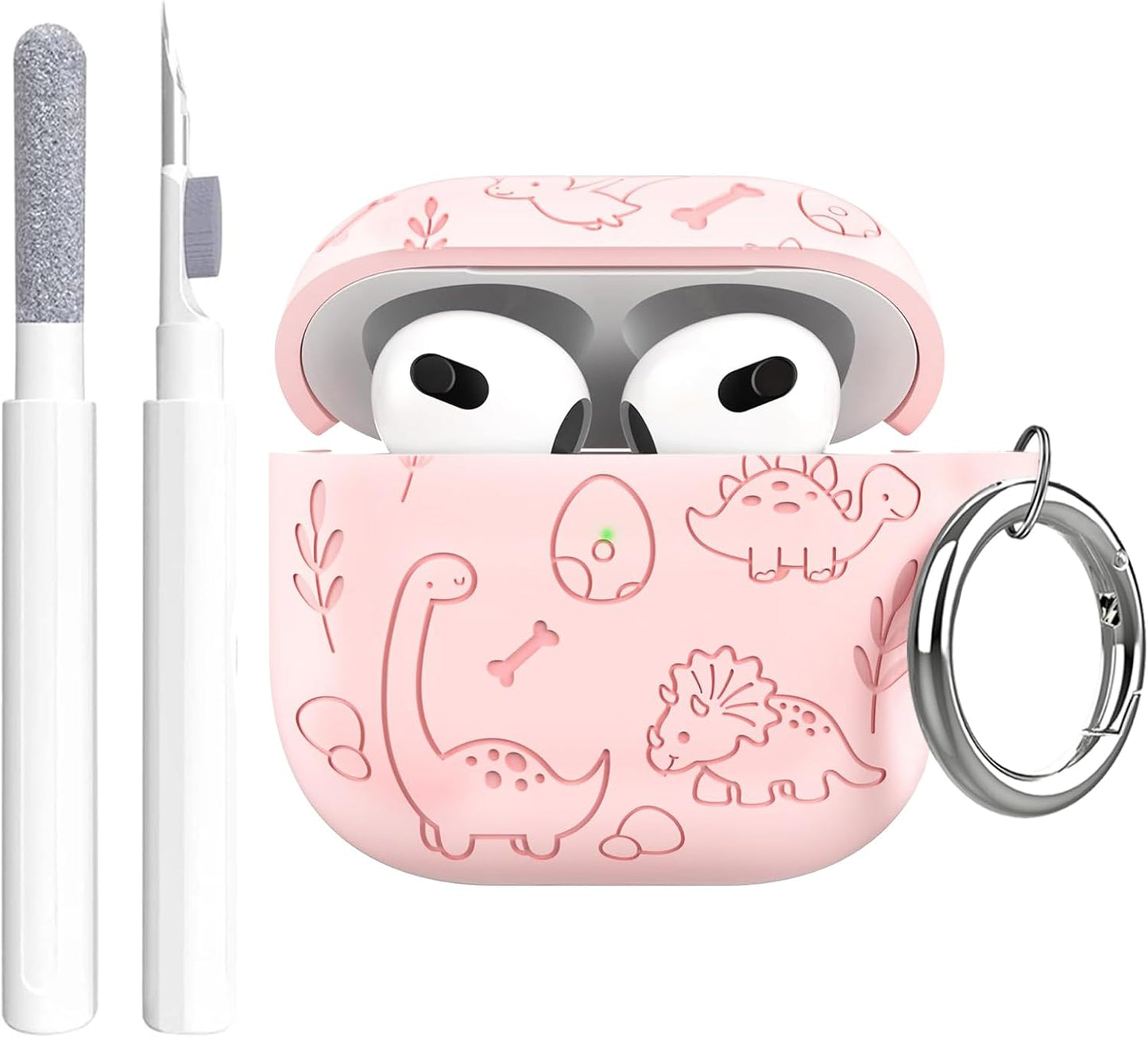Aircawin for Airpods 4 Case Cover,Shockproof Case for Airpods 4th Generation Case Cover 2024,Premium Silicon Case with Keychain and Cleaing Pen for Airpods 4 Gen, Wireless Earphone Accessories-Blue