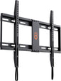ECHOGEAR Low Profile Fixed TV Wall Mount Bracket for Most 32-80 inch LED, LCD, OLED and Plasma Flat Screen TVs - Holds TV 1.25" from The Wall - EGLL1-BK