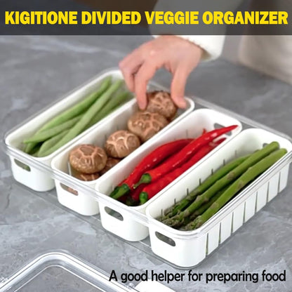 KIGITIONE Snackle Box, Pink 8 Compartments Portable Serving Tray, Divided Snackle Box Container with Lid and Handle, Snack Organizer for Fruits, Snacks, Nuts, Candy, Ideal for Party, Travel & Picnics