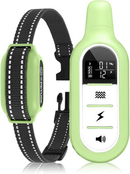 Peture Shock Collar with Remote -Long Range Control Training Collar for Dogs Rechargeable IPX7 Waterproof Dog Training Collar for Large Medium Small Dogs 3 Chanal (Pink)