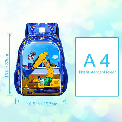 3pcs Backpack for Boys and Girls, 16” Kids Kindergarten Bookbag with Lunch Box, Cute Elementary Backpacks for Boy Girl